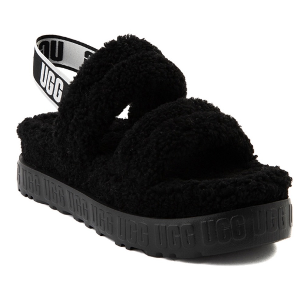 UGG® Oh Fluffita Sandal - Black
